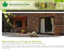 Tablet Screenshot of apartamentslafarga.com